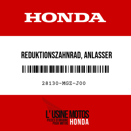 image de 28130-MGZ-J00 REDUKTIONSZAHNRAD, ANLASSER (21T/76T)