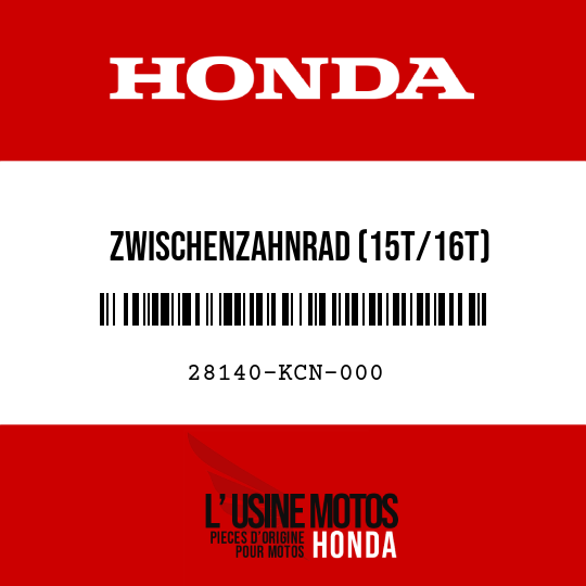 image de 28140-KCN-000 ZWISCHENZAHNRAD (15T/16T)
