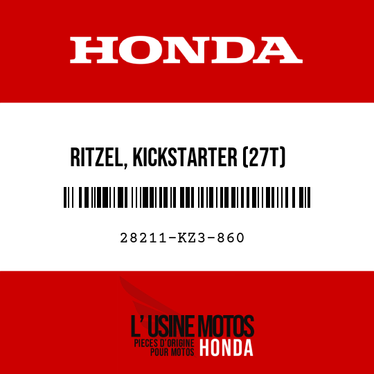 image de 28211-KZ3-860 RITZEL, KICKSTARTER (27T)