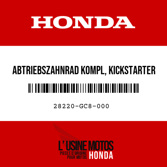 image de 28220-GC8-000 ABTRIEBSZAHNRAD KOMPL, KICKSTARTER (17T/64T)