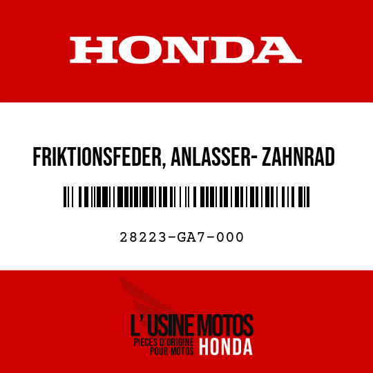image de 28223-GA7-000 FRIKTIONSFEDER, ANLASSER- ZAHNRAD