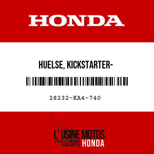 image de 28232-KA4-740 HUELSE, KICKSTARTER- LEERLAUFZAHNRAD