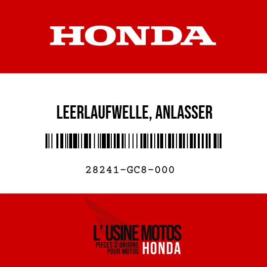 image de 28241-GC8-000 LEERLAUFWELLE, ANLASSER
