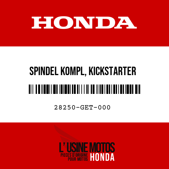 image de 28250-GET-000 SPINDEL KOMPL, KICKSTARTER