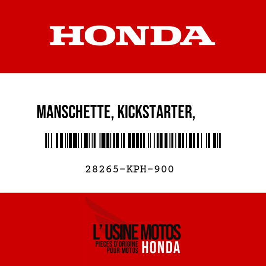 image de 28265-KPH-900 MANSCHETTE, KICKSTARTER,      HALTER