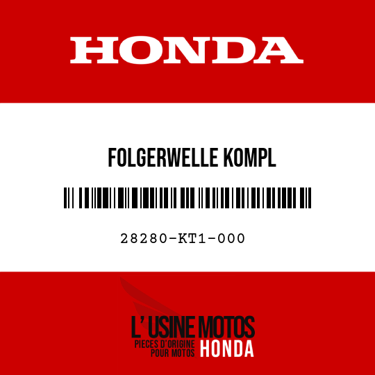 image de 28280-KT1-000 FOLGERWELLE KOMPL