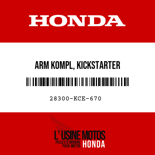 image de 28300-KCE-670 ARM KOMPL, KICKSTARTER