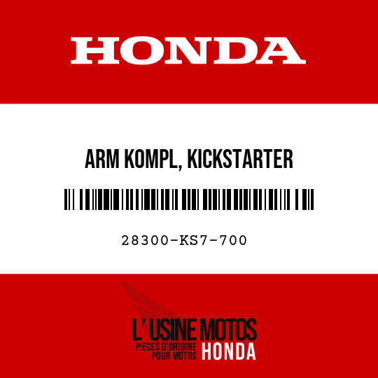 image de 28300-KS7-700 ARM KOMPL, KICKSTARTER