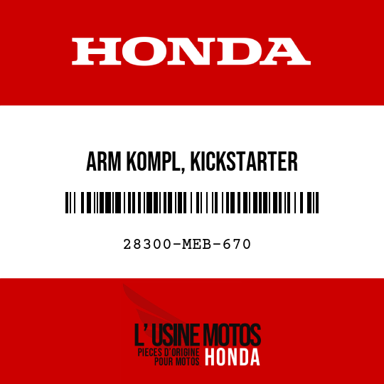 image de 28300-MEB-670 ARM KOMPL, KICKSTARTER