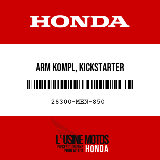 image de 28300-MEN-850 ARM KOMPL, KICKSTARTER