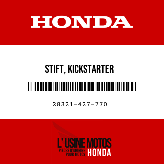 image de 28321-427-770 STIFT, KICKSTARTER