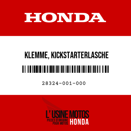 image de 28324-001-000 KLEMME, KICKSTARTERLASCHE