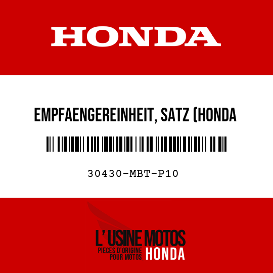 image de 30430-MBT-P10 EMPFAENGEREINHEIT, SATZ (HONDA LOCK)