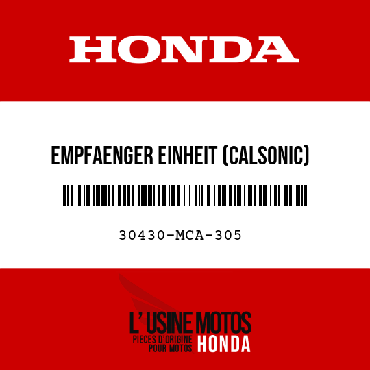 image de 30430-MCA-305 EMPFAENGER EINHEIT (CALSONIC)