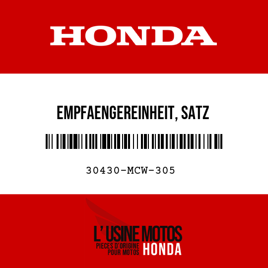 image de 30430-MCW-305 EMPFAENGEREINHEIT, SATZ