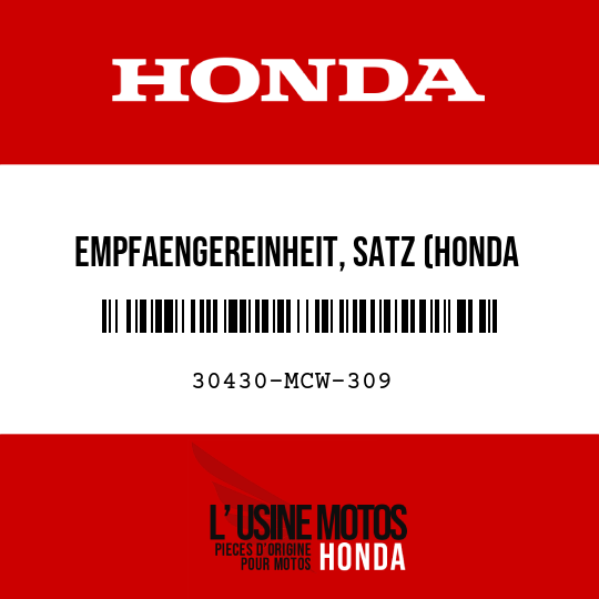 image de 30430-MCW-309 EMPFAENGEREINHEIT, SATZ (HONDA LOCK)