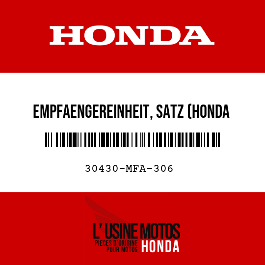 image de 30430-MFA-306 EMPFAENGEREINHEIT, SATZ (HONDA LOCK)