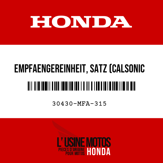 image de 30430-MFA-315 EMPFAENGEREINHEIT, SATZ (CALSONIC KANSEI)