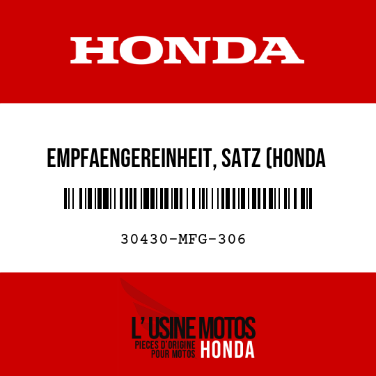 image de 30430-MFG-306 EMPFAENGEREINHEIT, SATZ (HONDA LOCK)