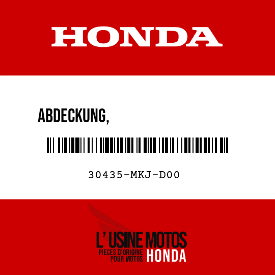 image de 30435-MKJ-D00 ABDECKUNG,                    EMPFAENGEREINHEITBOHRUNG