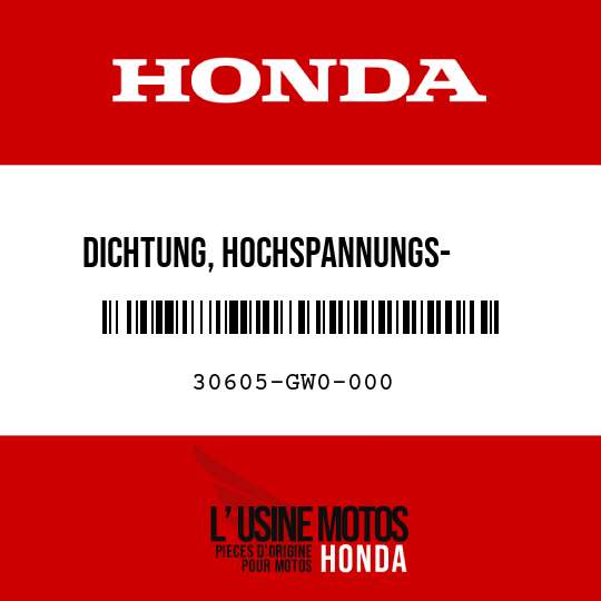 image de 30605-GW0-000 DICHTUNG, HOCHSPANNUNGS-      ANSCHLUSSKLEMME