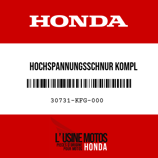 image de 30731-KFG-000 HOCHSPANNUNGSSCHNUR KOMPL