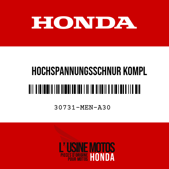 image de 30731-MEN-A30 HOCHSPANNUNGSSCHNUR KOMPL