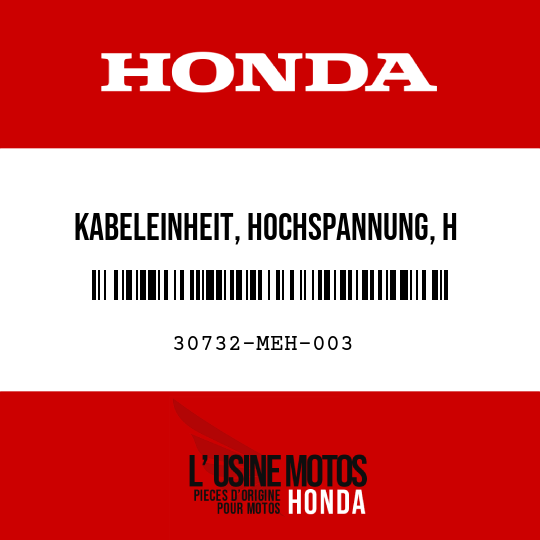 image de 30732-MEH-003 KABELEINHEIT, HOCHSPANNUNG, H