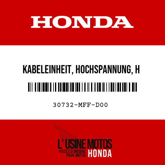 image de 30732-MFF-D00 KABELEINHEIT, HOCHSPANNUNG, H