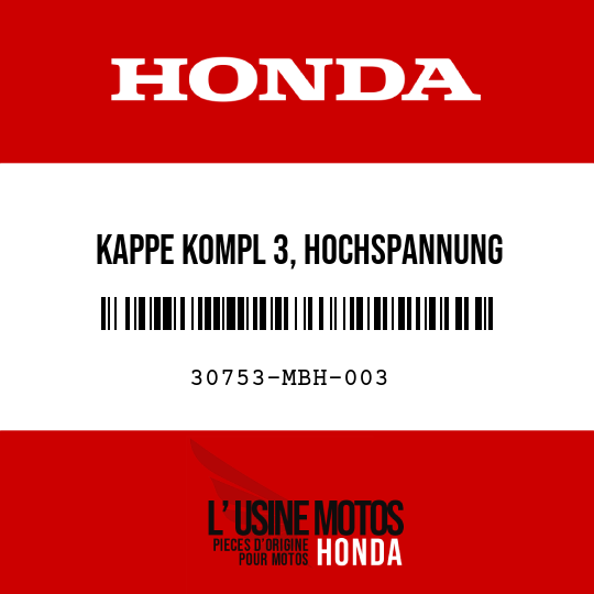 image de 30753-MBH-003 KAPPE KOMPL 3, HOCHSPANNUNG