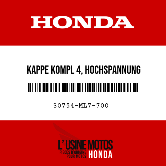 image de 30754-ML7-700 KAPPE KOMPL 4, HOCHSPANNUNG