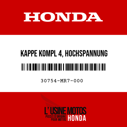 image de 30754-MR7-000 KAPPE KOMPL 4, HOCHSPANNUNG