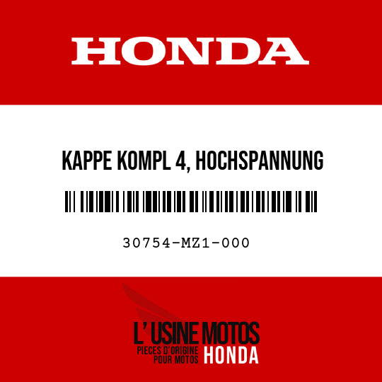 image de 30754-MZ1-000 KAPPE KOMPL 4, HOCHSPANNUNG