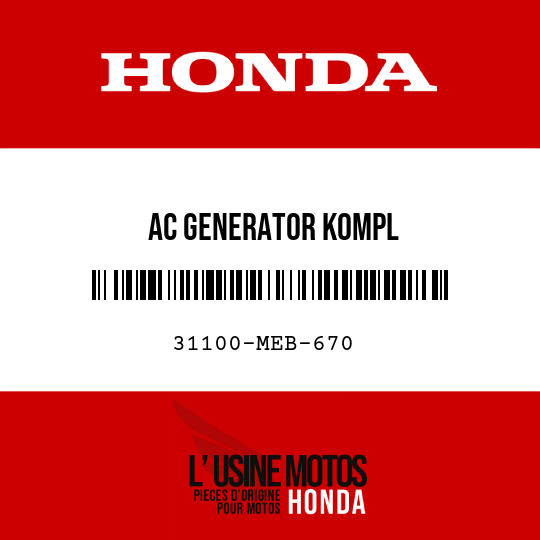 image de 31100-MEB-670 AC GENERATOR KOMPL