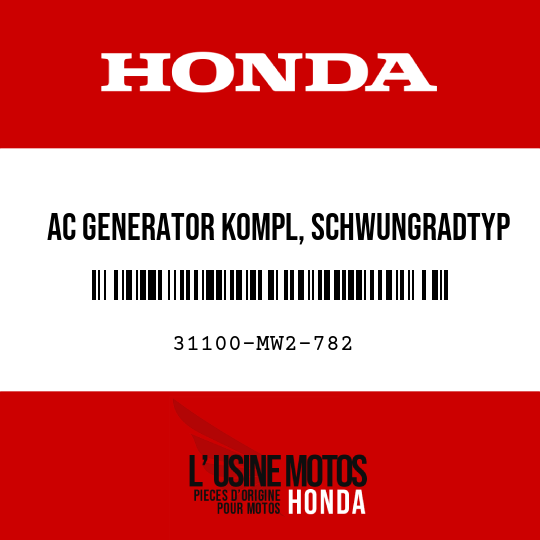 image de 31100-MW2-782 AC GENERATOR KOMPL, SCHWUNGRADTYP (DENSO)
