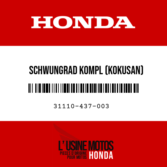 image de 31110-437-003 SCHWUNGRAD KOMPL (KOKUSAN)