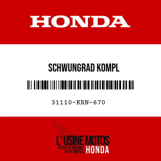 image de 31110-KRN-670 SCHWUNGRAD KOMPL