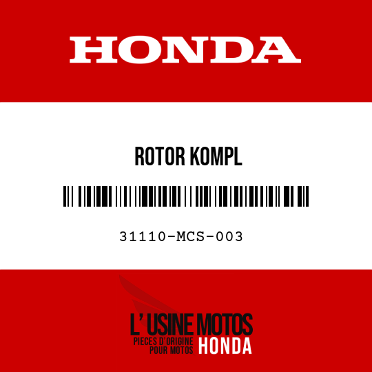image de 31110-MCS-003 ROTOR KOMPL