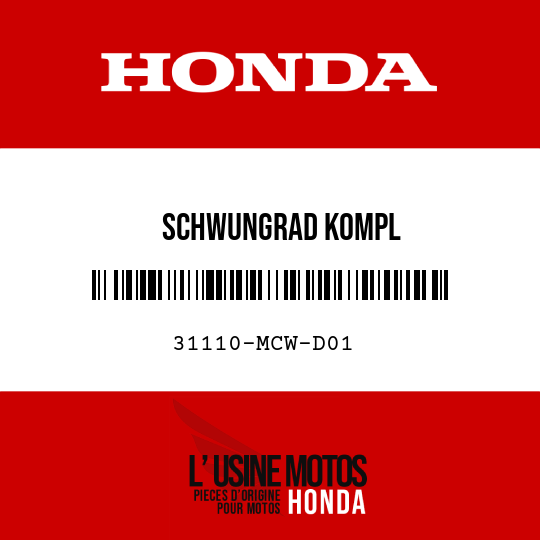 image de 31110-MCW-D01 SCHWUNGRAD KOMPL