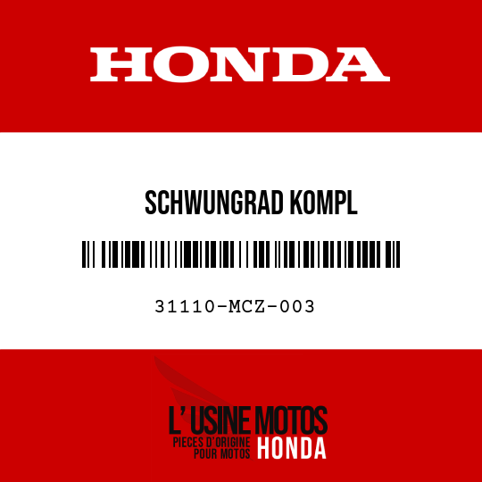 image de 31110-MCZ-003 SCHWUNGRAD KOMPL