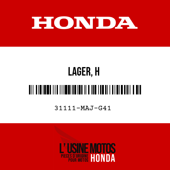 image de 31111-MAJ-G41 LAGER, H