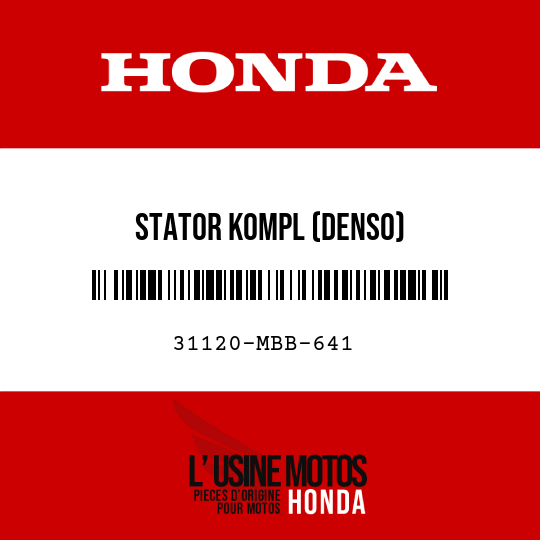 image de 31120-MBB-641 STATOR KOMPL (DENSO)