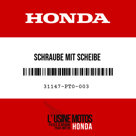 image de 31147-PT0-003 SCHRAUBE MIT SCHEIBE