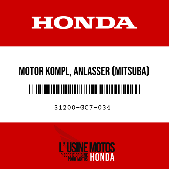 image de 31200-GC7-034 MOTOR KOMPL, ANLASSER (MITSUBA)