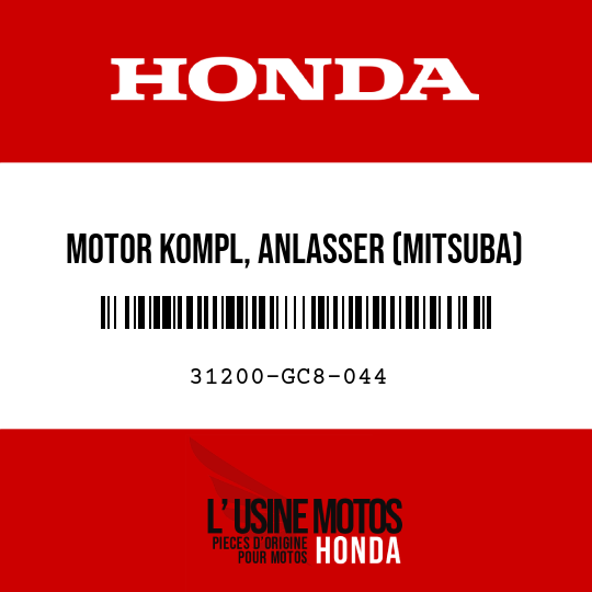 image de 31200-GC8-044 MOTOR KOMPL, ANLASSER (MITSUBA)