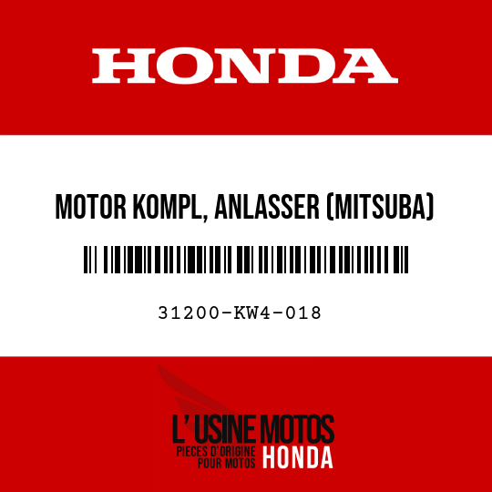 image de 31200-KW4-018 MOTOR KOMPL, ANLASSER (MITSUBA)