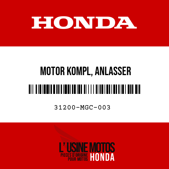 image de 31200-MGC-003 MOTOR KOMPL, ANLASSER