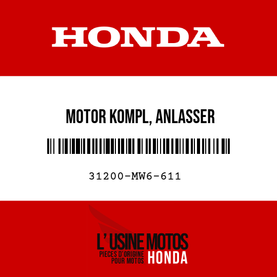 image de 31200-MW6-611 MOTOR KOMPL, ANLASSER