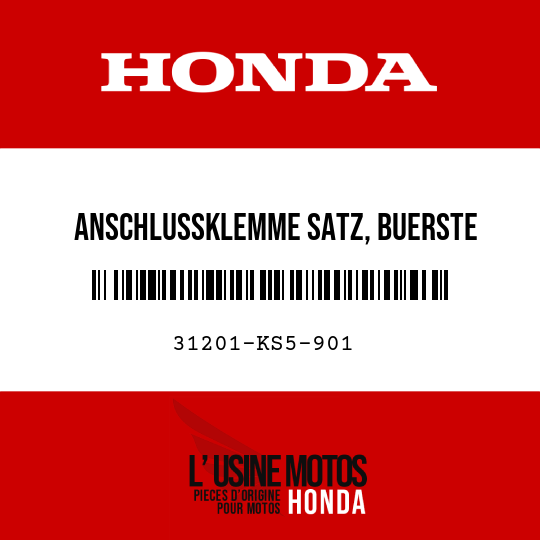 image de 31201-KS5-901 ANSCHLUSSKLEMME SATZ, BUERSTE