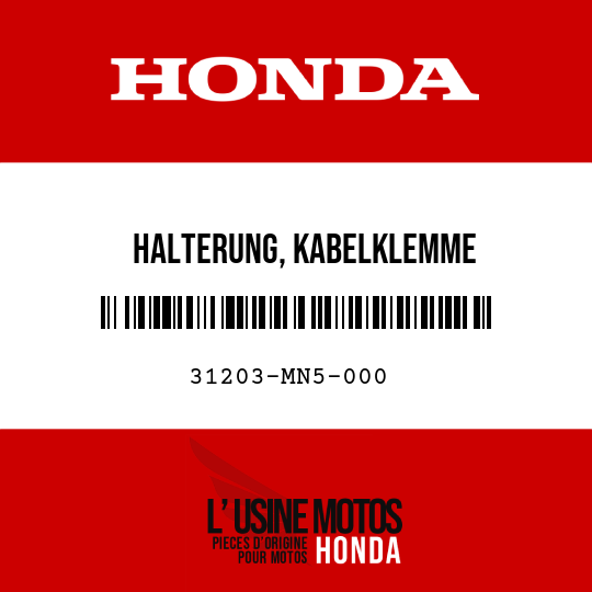 image de 31203-MN5-000 HALTERUNG, KABELKLEMME